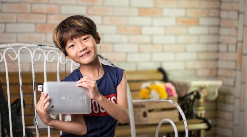 korean, child, device