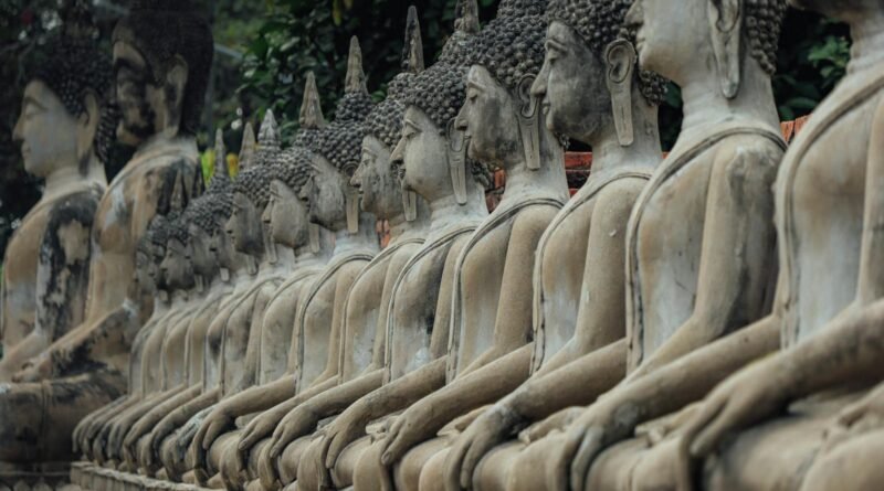 Buddha Sculptures at Wat Yai Chai Mongkhon Temple