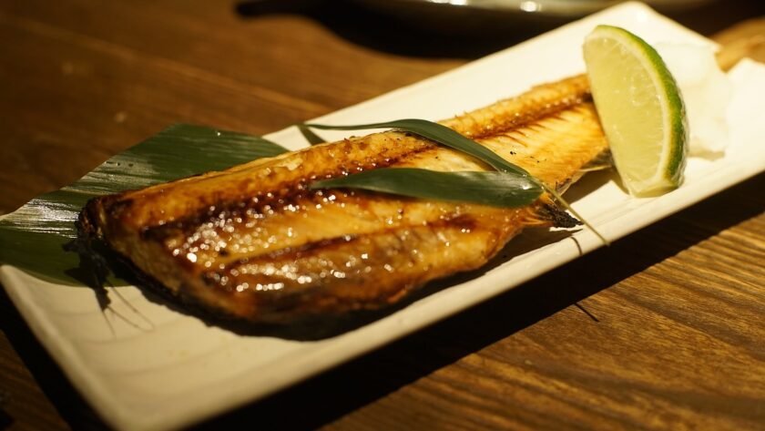 grilled fish, japanese cuisine, zephyr