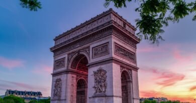 arc de triomphe, monument, paris