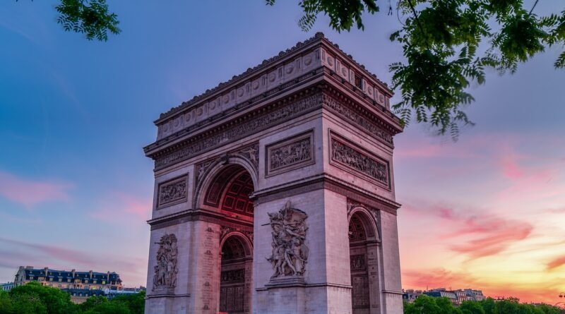 arc de triomphe, monument, paris