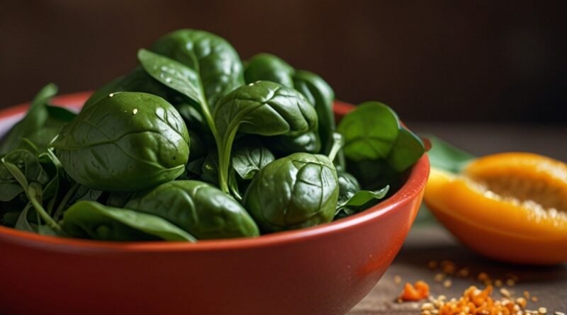 spinach, healthy, kitchen