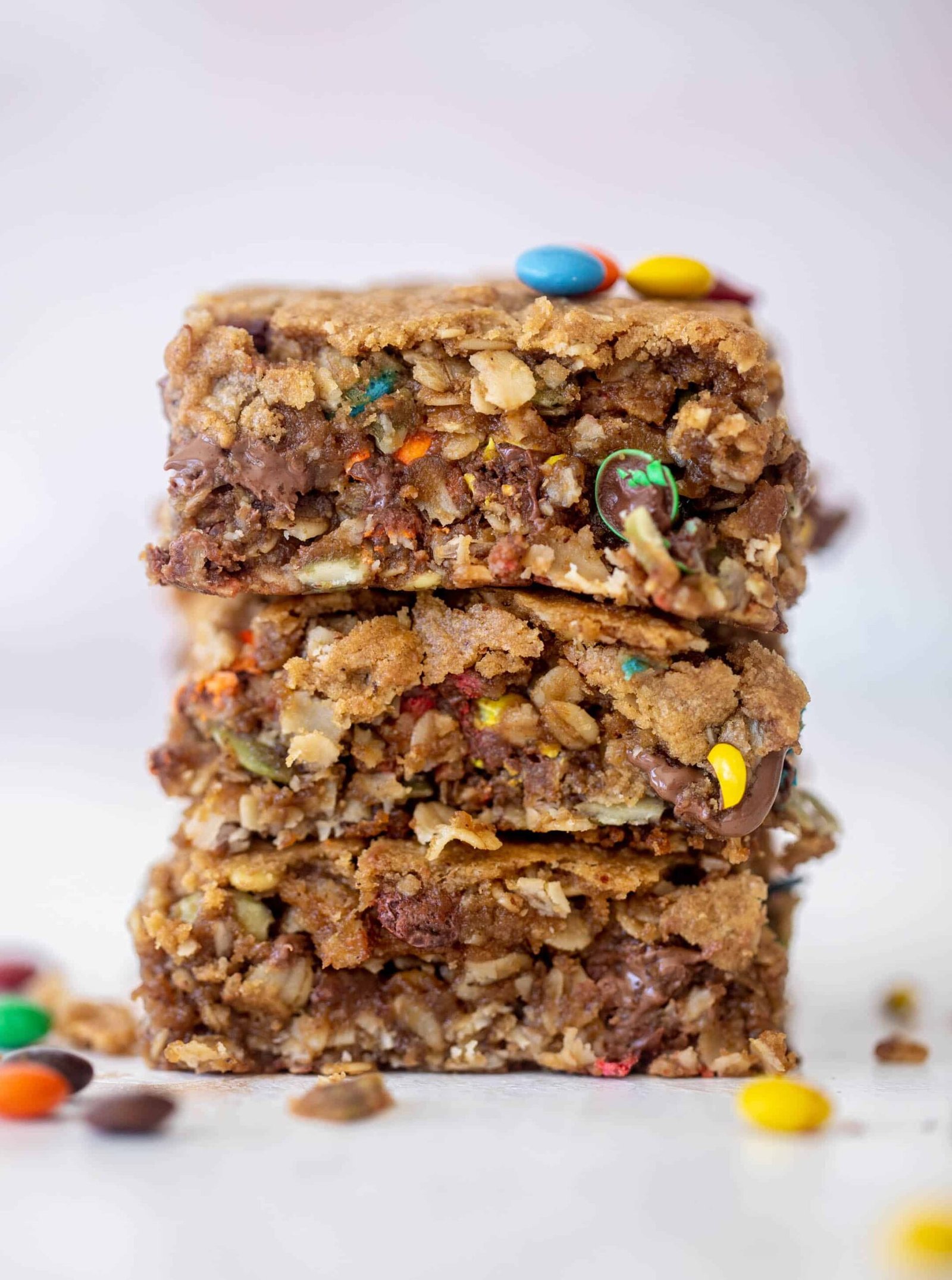 Autumn Monster Cookie Bars.