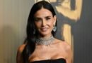 Demi Moore Delivers Effortless Fashion in Strapless Gown & Thick Diamond Necklace 